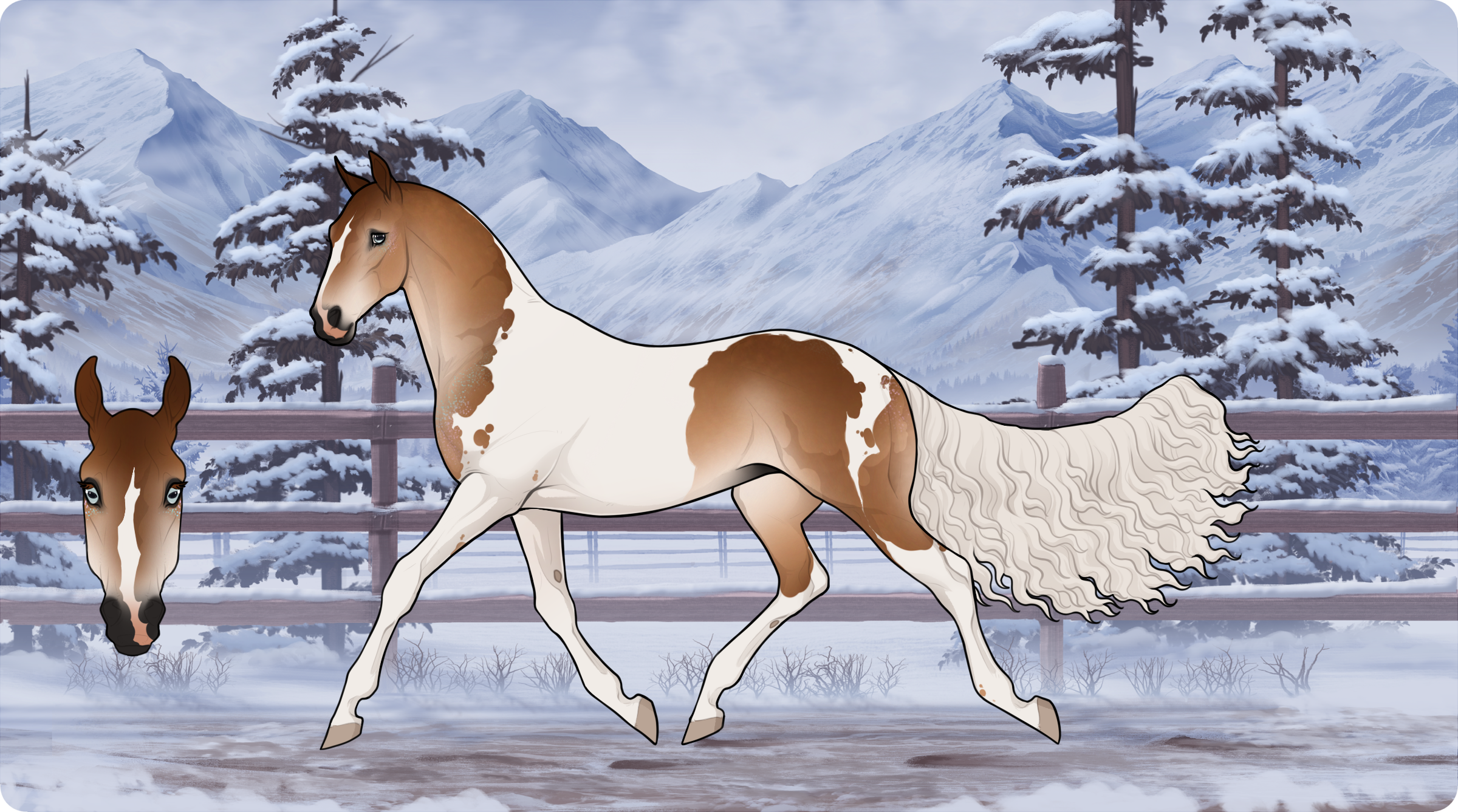 9055 MF Candlelit Snowstorm