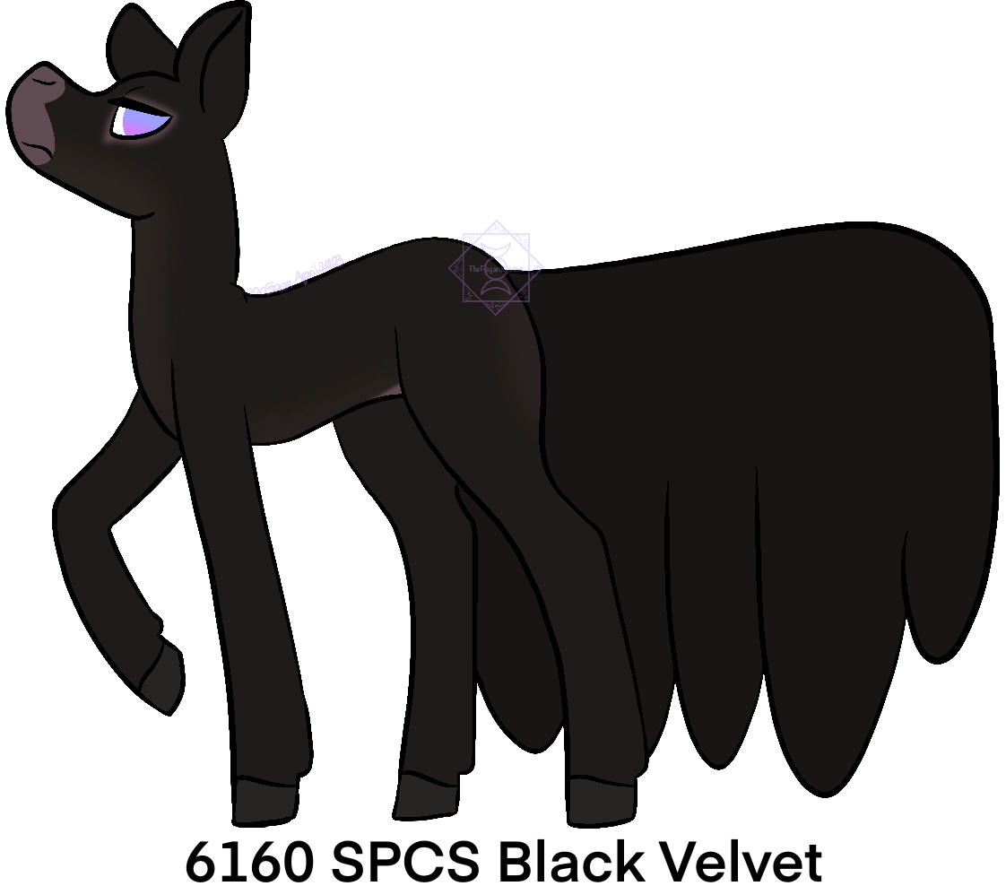 6160 SPCS Black Velvet