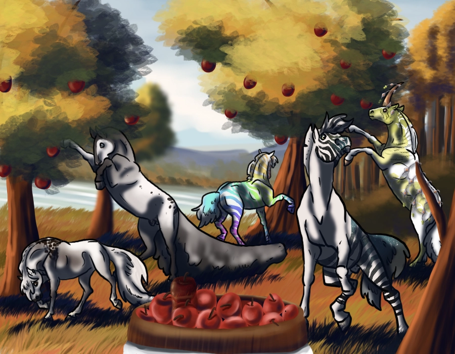 Click to view larger size Dralloween 2025 | Day 9 | Apple Pickin