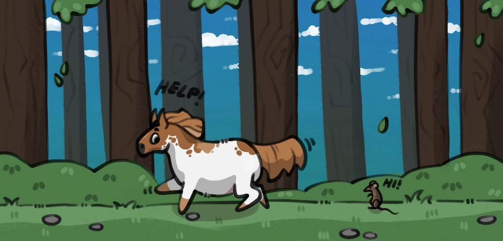 Click to view larger size A squeak in the forest