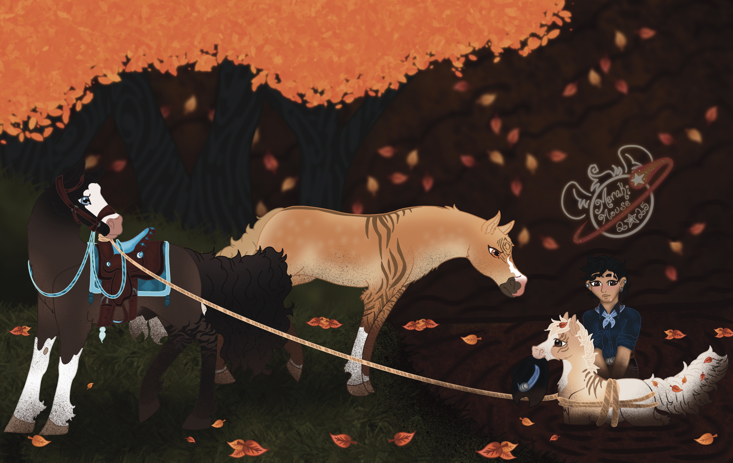 Click to view larger size 🍁STORMY WEATHER EVENT: STUCK IN THE MUD WITH MONROE & HONOR🍁