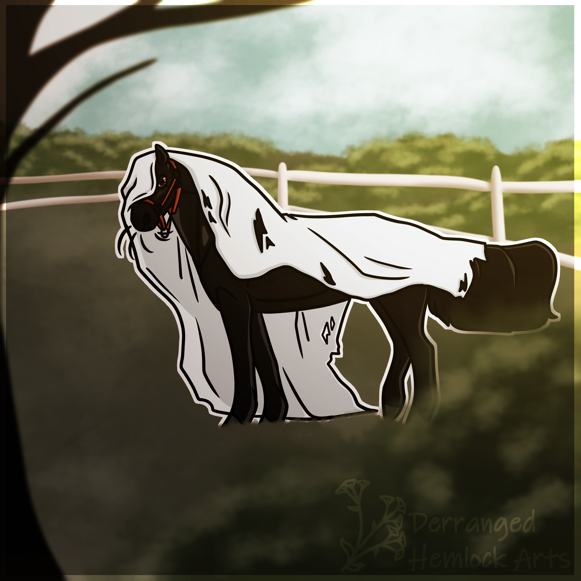 Click to view larger size Prompt 1: Happy Ghosts // Made her own costume